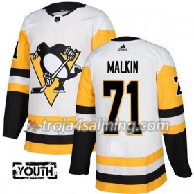 Pittsburgh Penguins tröja Evgeni Malkin 71 Vit 2017-2018 Adidas Authentic - NHL Tröjor Barn